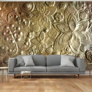 Papier peint intissé Fonds et Dessins Virtuosity Dorure : Taille - 200 x 140 cm