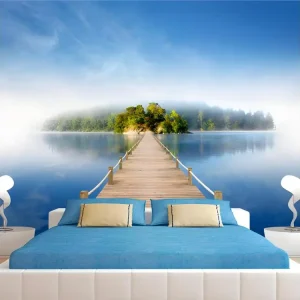 Papier peint intissé Paysages Ile tropicale : Taille - 200 x 140 cm - Résistant aux Taches