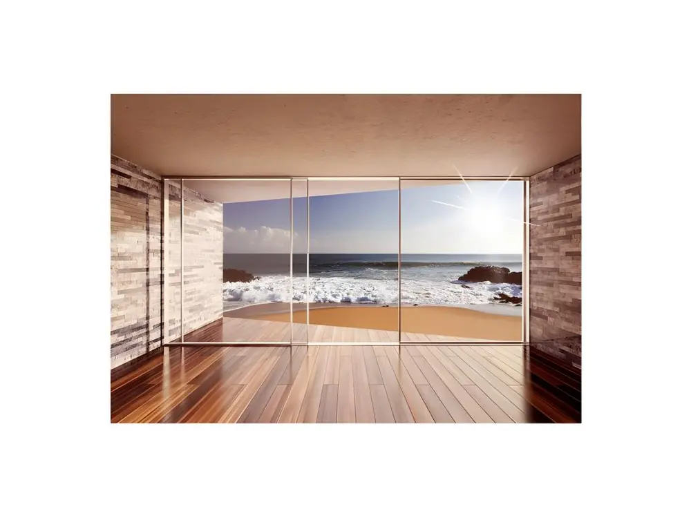 Papier peint intissé Paysages Meeting at Sea : Taille - 300 x 210 cm pour découpe précise