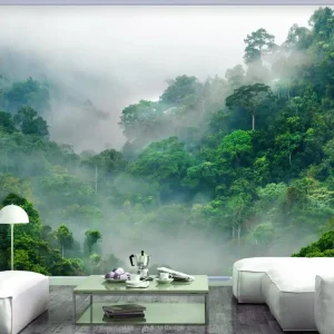 Papier peint intissé Paysages Morning Fog : Taille - 400 x 280 cm