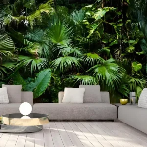 Papier peint intissé Paysages Sunny Jungle : Taille - 200 x 140 cm
