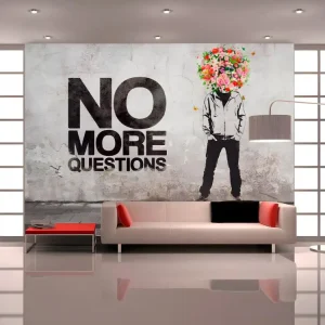 Papier peint intissé Textes No more questions : Taille - 150 x 105 cm
