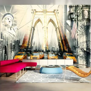 Papier peint intissé Ville et Architecture Urban living : Taille - 100 x 70 cm pour mur intérieur
