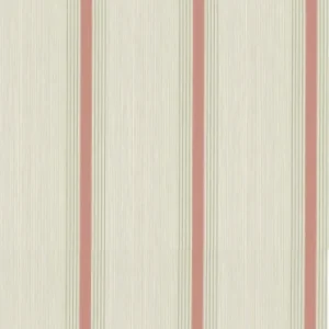 Papier peint - Little Greene - Cavendish stripe Blush red (PP13) pour découpe précise