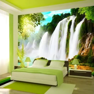Premium Anti-Humidité Papier peint intissé Paysages beauty nature: Waterfall : Taille - 200 x 140 cm
