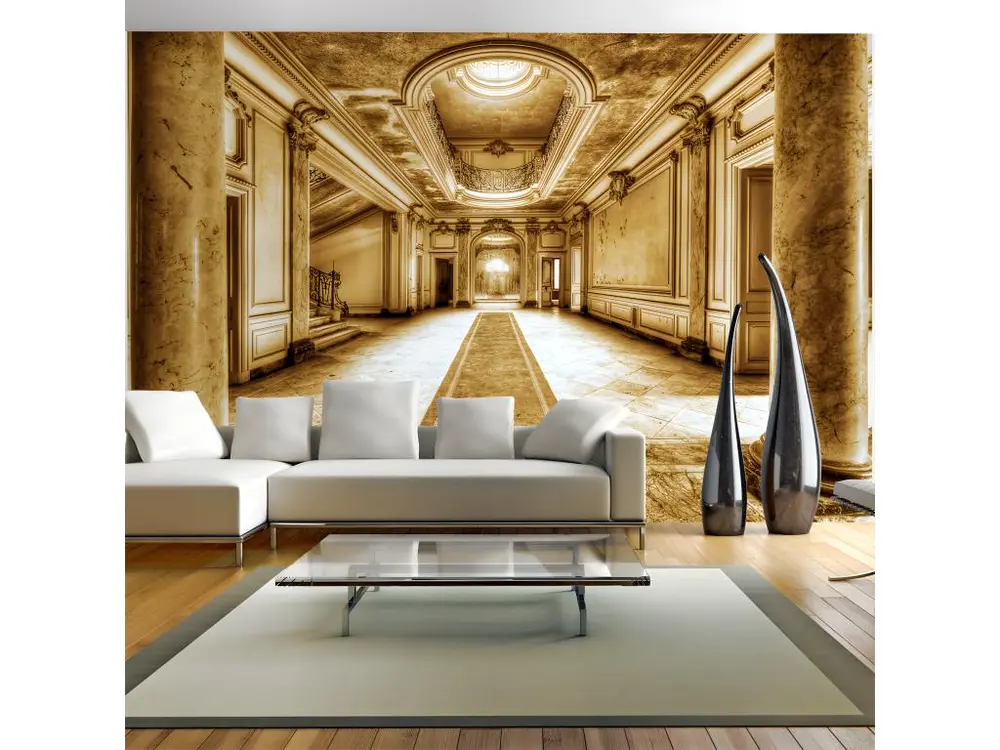 Règle à couper Papier peint intissé Ville et Architecture Mystère de marbre : Taille - 200 x 140 cm