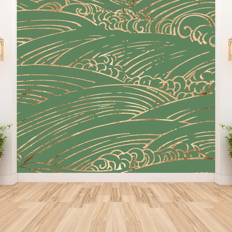 Flying Moire Print Mural Decal Guest Room Sky Scenery Revêtement mural, fait sur commande
