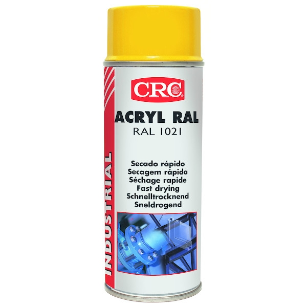 Peinture en érosol ACRYL RAL - gris argent RAL 7001 - brillant - 400 mL - CRC en pot de 2.5 litres