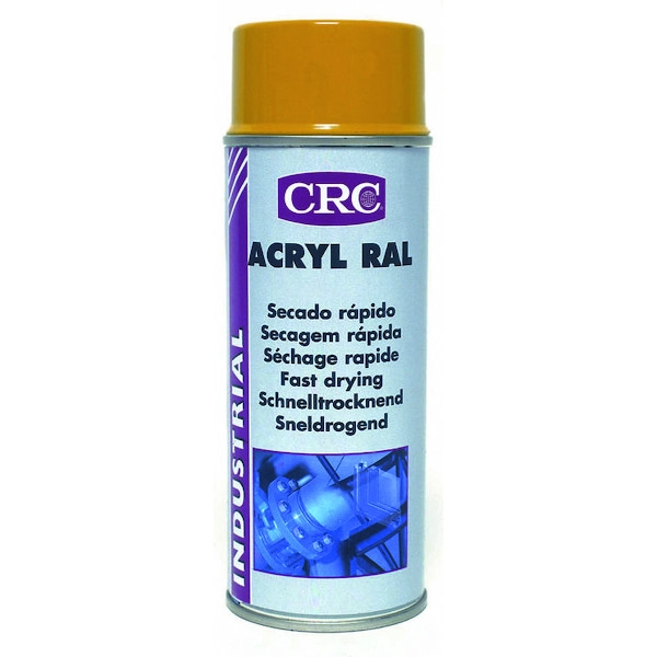 Peinture en érosol ACRYL RAL - gris argent RAL 7001 - brillant - 400 mL - CRC en pot de 2.5 litres