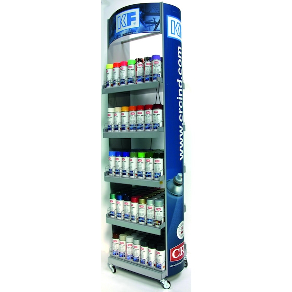 Peinture en érosol ACRYL RAL - gris argent RAL 7001 - brillant - 400 mL - CRC en pot de 2.5 litres