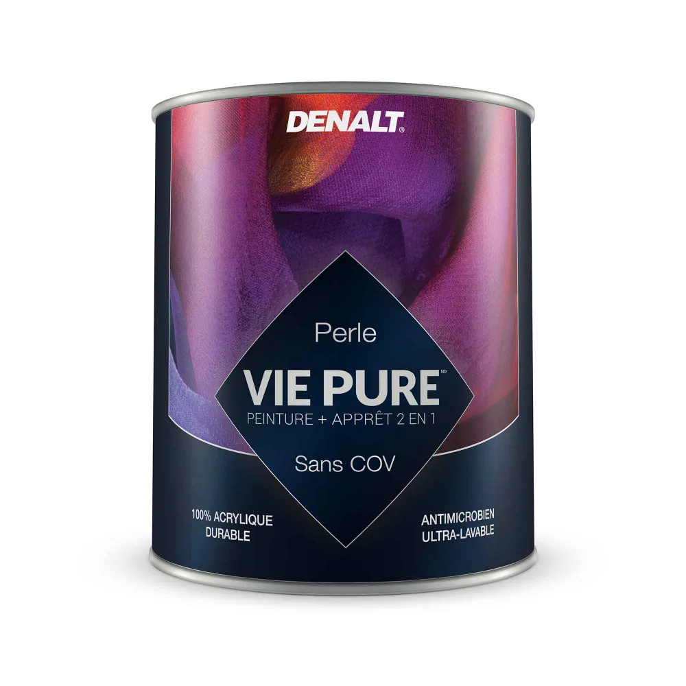 Écologique à Faible COV Peinture et apprêt 2 en 1 Vie Intègre Perle blanc naturel, 927 ml
