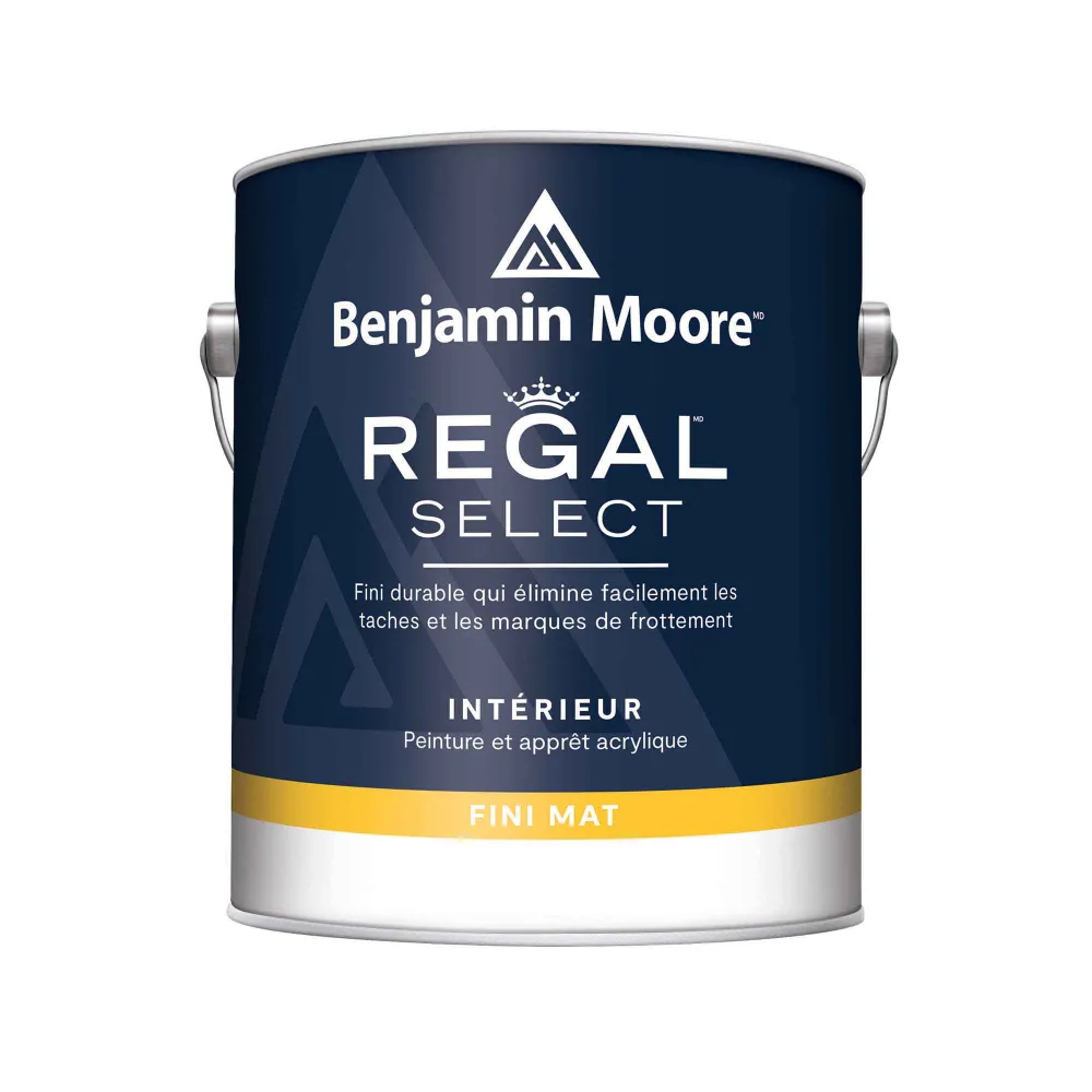 Peinture et apprêt d’intérieur Regal Select mat blanc, 3,79 L lavable et résistante