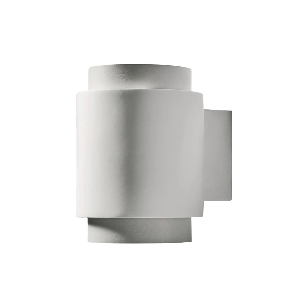 Peinture couvrante Applique murale Syme, blanc, rond, Ø 11 cm, plâtre, GX53