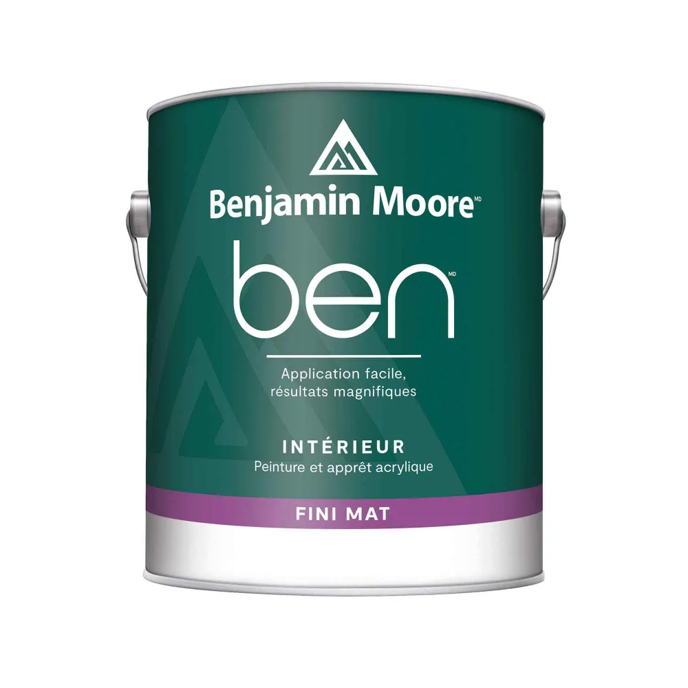 Professionnel Haute Couvrance Peinture et apprêt d’intérieur Ben mat blanc, 3,79 L