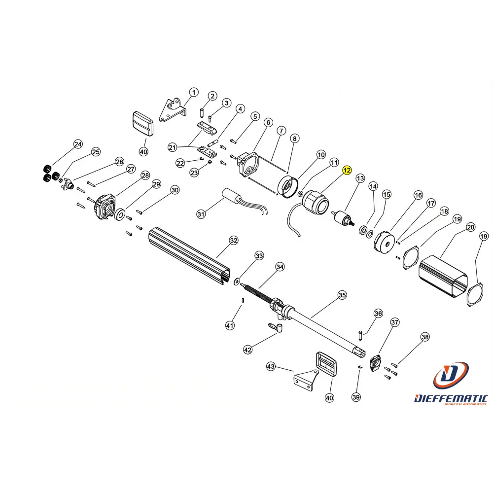 13000/4 Statore 80-45-45 4 Poli Linear 11 Vh 230V Ricambio