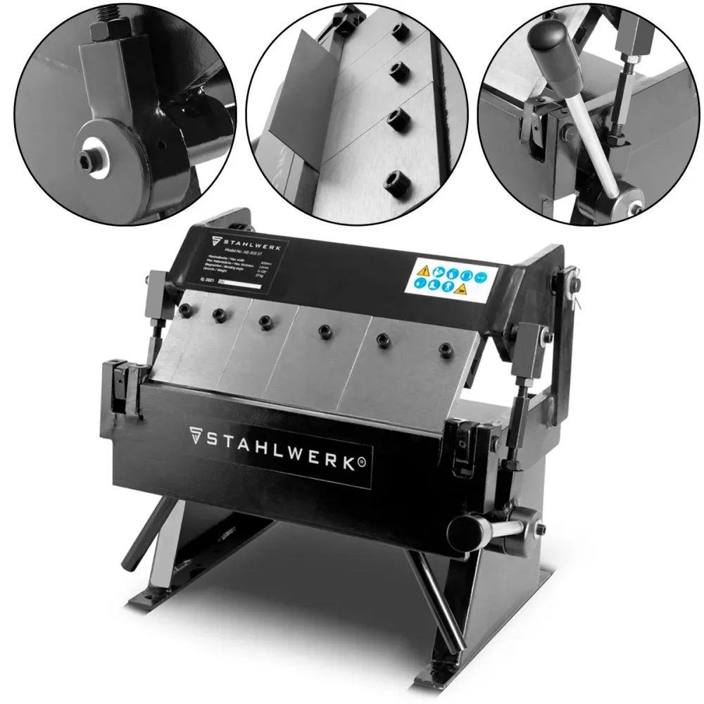 Banque de colonnes AB-305 ST AB-305 et machine de flexion pivotante jusqu'à 1 mm d'épaisseur de tôle pour la flexion, le p...
