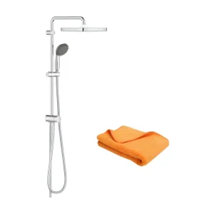 Colonne bain douche sans mitigeur GROHE Vitalio Start System avec inverseur manuel 250 + microfibre