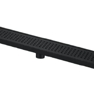 Caniveau de douche en acier inoxydable noir mat 28