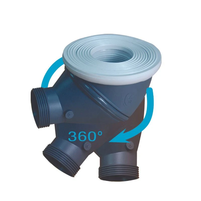 Caniveau de sol à maçonner 90cm MARMOX LD90 - Siphon 360° vertical/horizontal - Acier inoxydable