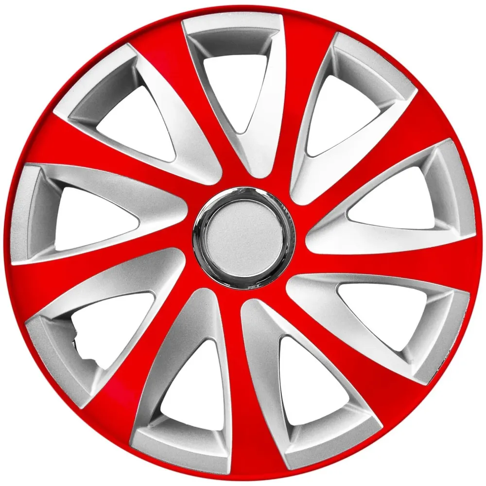Capuchons 14'' NRM EXTRA DRIFT RED ARGENTÉ rouge-argent 4 pièces