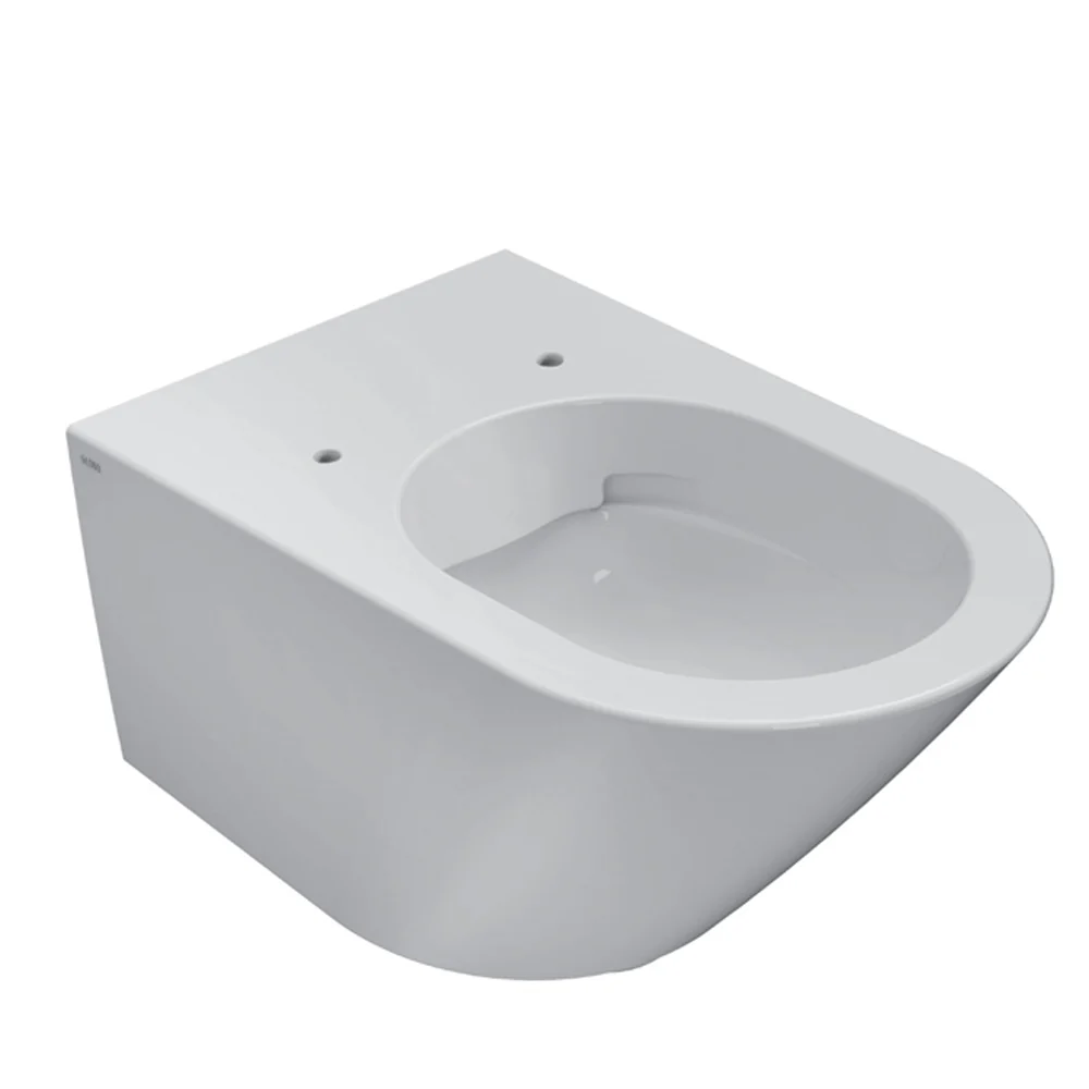 Sanitaires suspendus sans bride Céramique Globo Forty3 57 WC + BIDET + SIÈGE MOELLEUX CLOSE