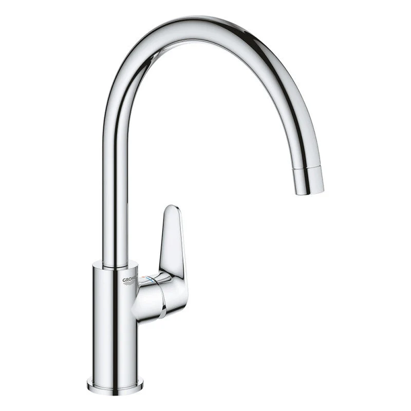 Mitigeur évier monocommande START CURVE GROHE 31554001 bec col de cygne - chromé