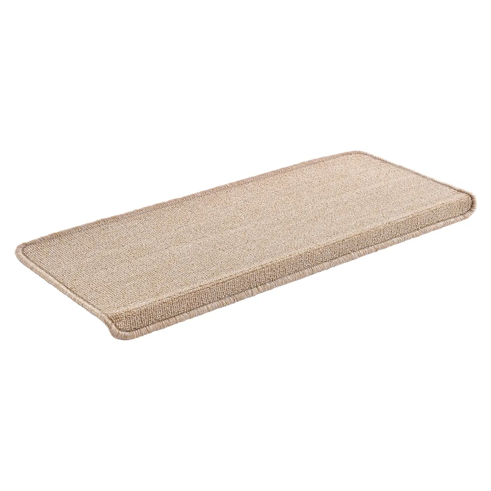 Lot de 15 marchettes d'escalier rectangulaires antidérpantes 65 x 24 cm avec bord chamois 03_0007607