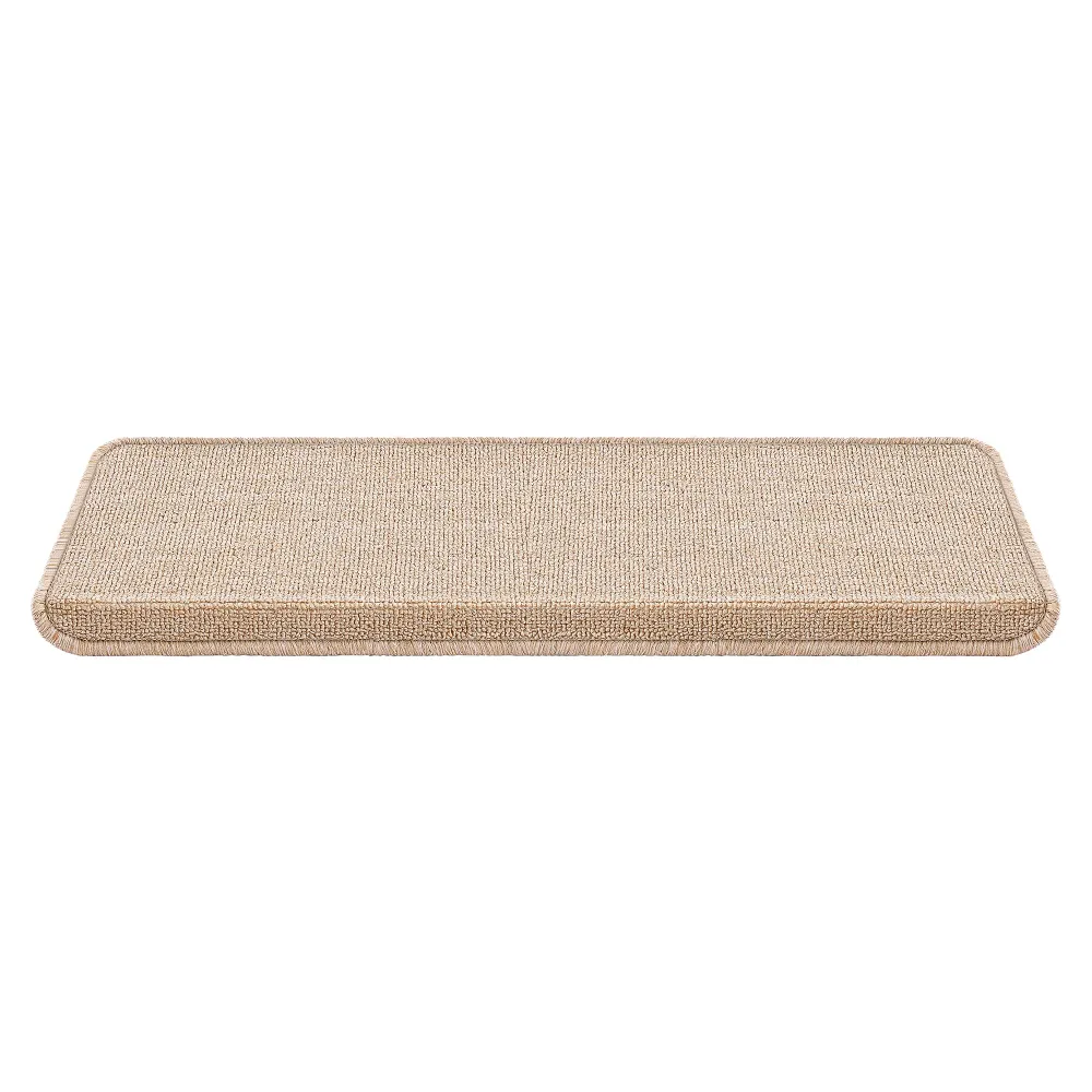 Lot de 15 marchettes d'escalier rectangulaires antidérpantes 65 x 24 cm avec bord chamois 03_0007607