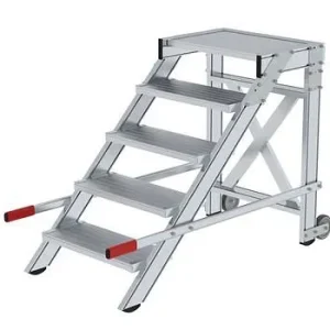Plate-forme de travail mobile Krause en aluminium 5 marches largeur de marche 600 mm 274509 prendre à bas prix