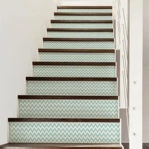 Stickers adhésifs escalier carrelages contremarche - ADALBERT - 34x119cm