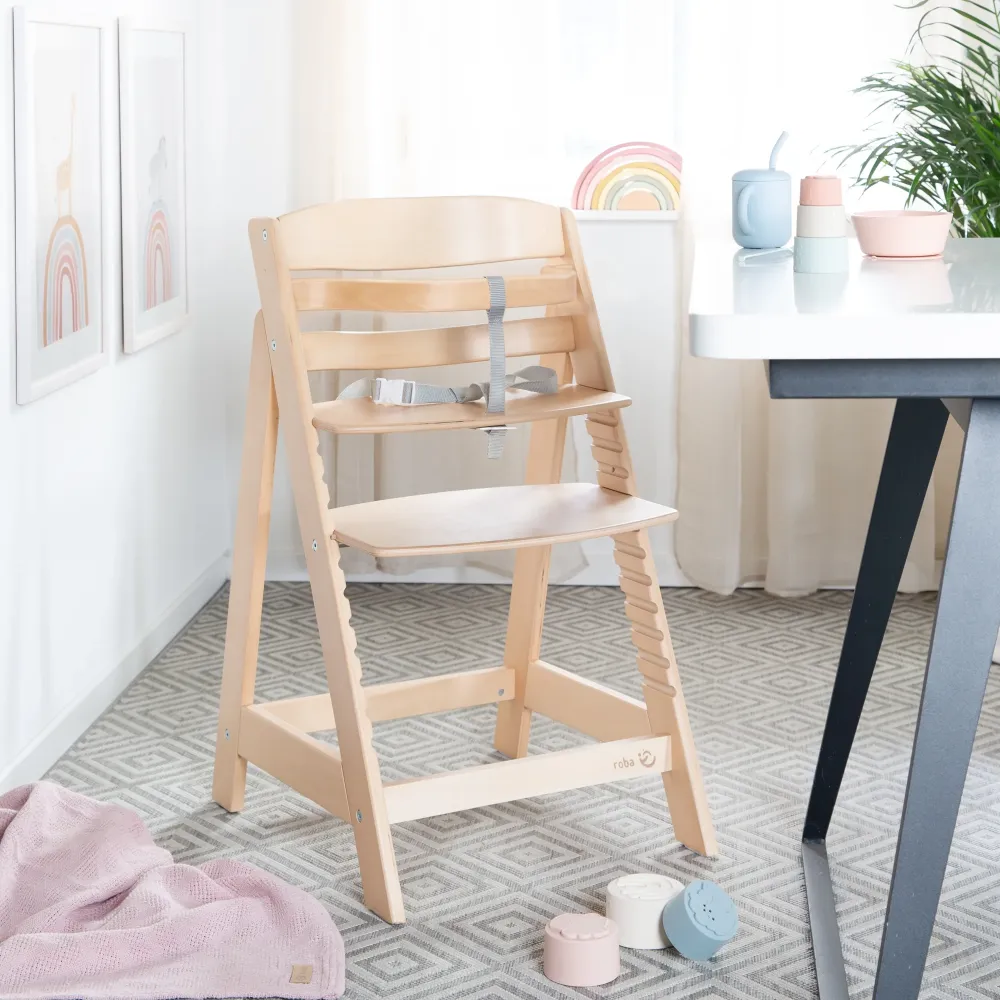Treppenhochstuhl 'Sit Up III' - Mitwachsend bis zum Jugendstuhl - Holz natur avec certification NF
