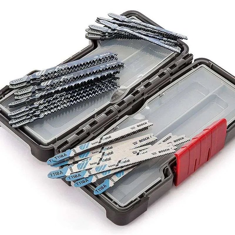 Coffret de 30 lames de scie sauteuse Basic Wood and Acier BOSCH Professional 2607010903 Tough Box