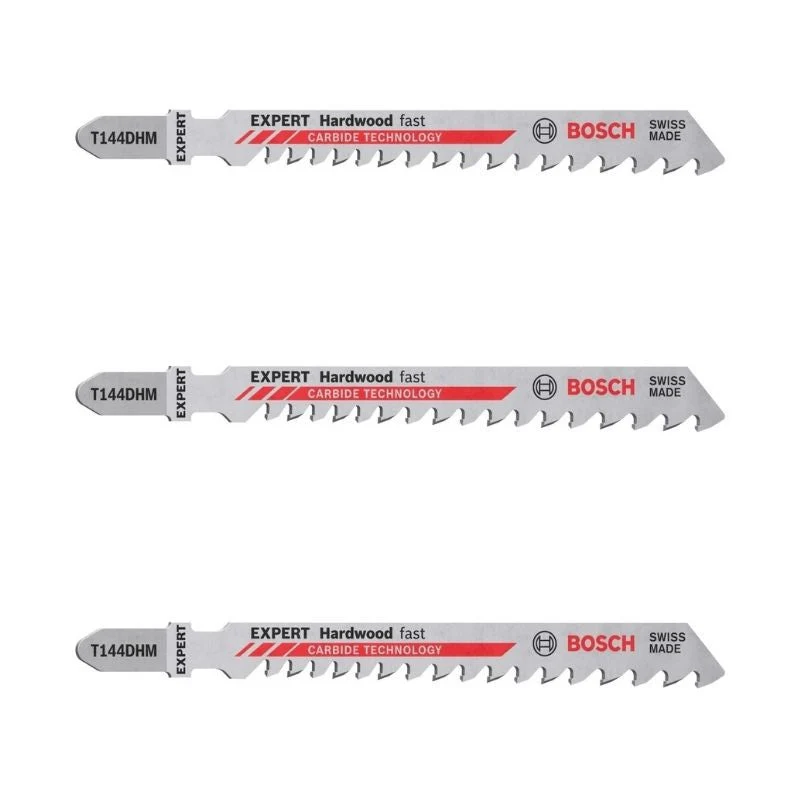 3 Lames scie sauteuse en "T" EXPERT 2608900541 Carbure Bois ferme 100mm