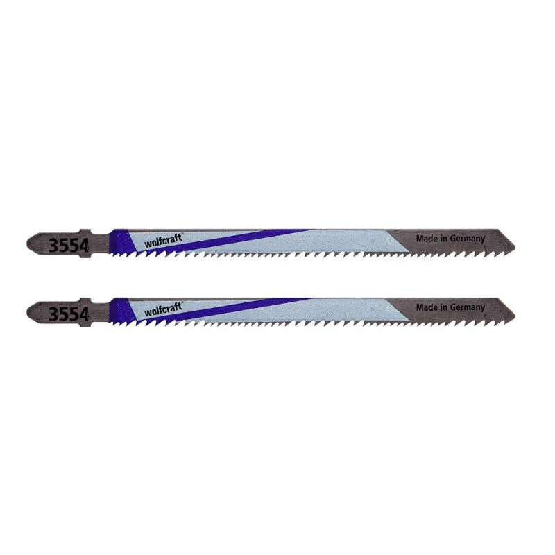 Pack de 2 Lames WOLFCRAFT 3554000 pour scie sauteuse L 110 mm