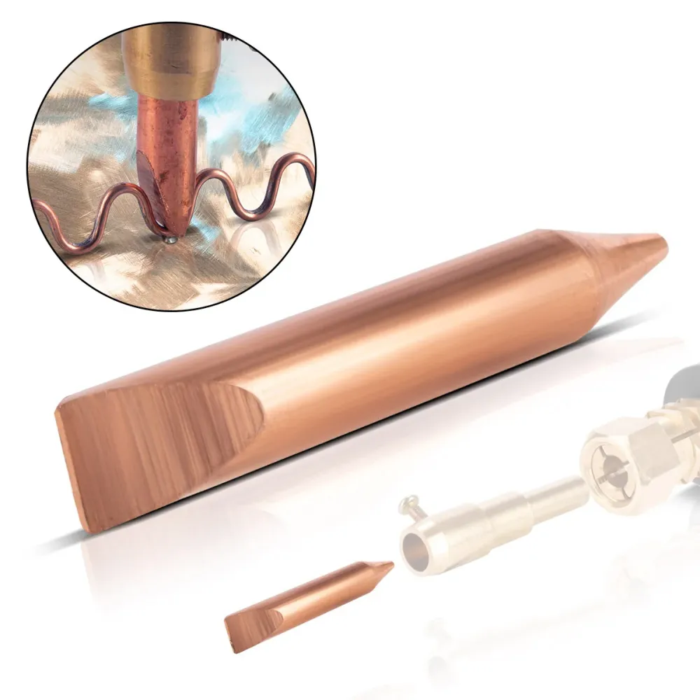 Electrode de soudage en point de plain pour acier pour fil ondulé, accessoires de réparation intelligente pour les potiers...