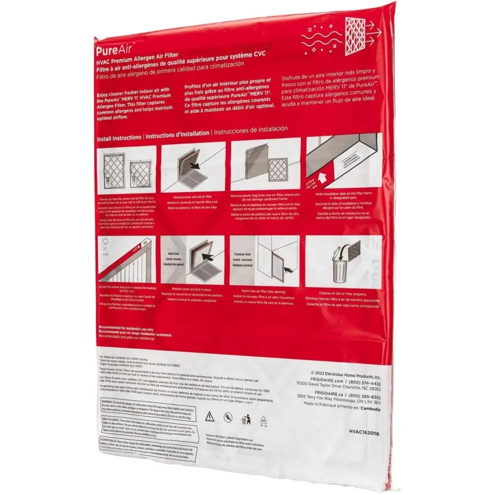Frigidaire Accessoire pour Climatiseurs Filtre HVAC1620116