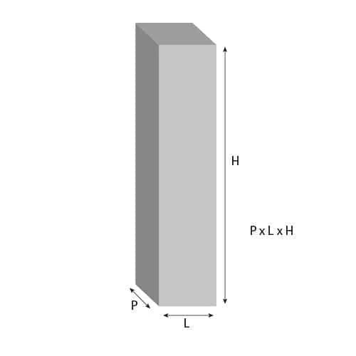 Elément droit Poujoulat 100 cm 110 Multi+ int. Réf. 17110305/9999 Diamètre 125 mm