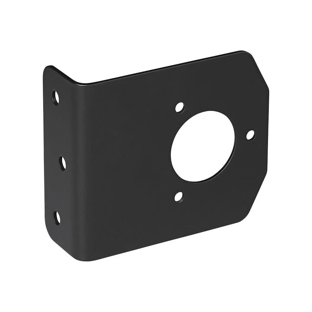 Steckdosenhalter Metall gewinkelt 9,4 x 10,8 cm – für 7- & 13-polige Anhängersteckdosen