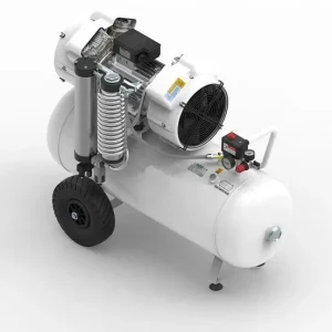 Compresseur à pistons silencieux AEROTEC XTR 4D-90L avec sécheur HP3 - 400 V 4 cylindres sans huile silencieux 2013227 acq...