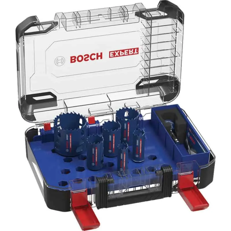 Coffret trépan carbure Power Change EXPERT TOUGH MATERIAL - 9 pièces - BOSCH 2608900446