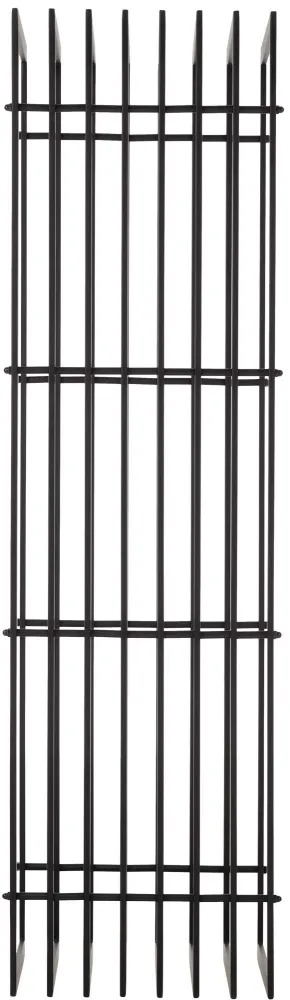 Range-bûches étagère support bois de cheminée 150x50 cm en métal noir-mat 10_0003537