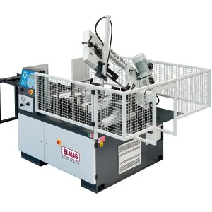 Machine à scie à ruban pour métaux ELMAG MACC exemple SPECIAL 390 CNC (standard avec convoyeur à rouleaux d'entré...