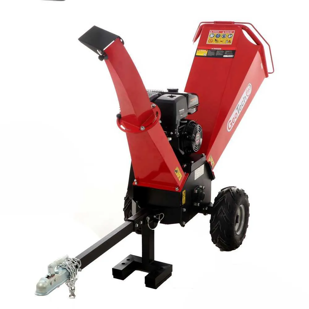 GeoTech-Pro GeoTech PCS 150L Broyeur de branches thermique Moteur Loncin 15 CV en Acier Inoxydable 304