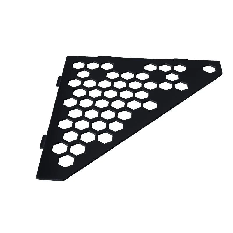 Résistant à la Corrosion Etagère d'angle en pentagone MARMOX HEXA-PEN-9005 - Modèle hexagone - Acier inox brossé + revêtem...
