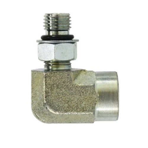 Professionnel Haute Qualité 9/16"-18 X 1/4" Female Pipe 90 Degree Elbow MORB X FPT Acier SAE O-Ring Fittings Hydraulics 68...