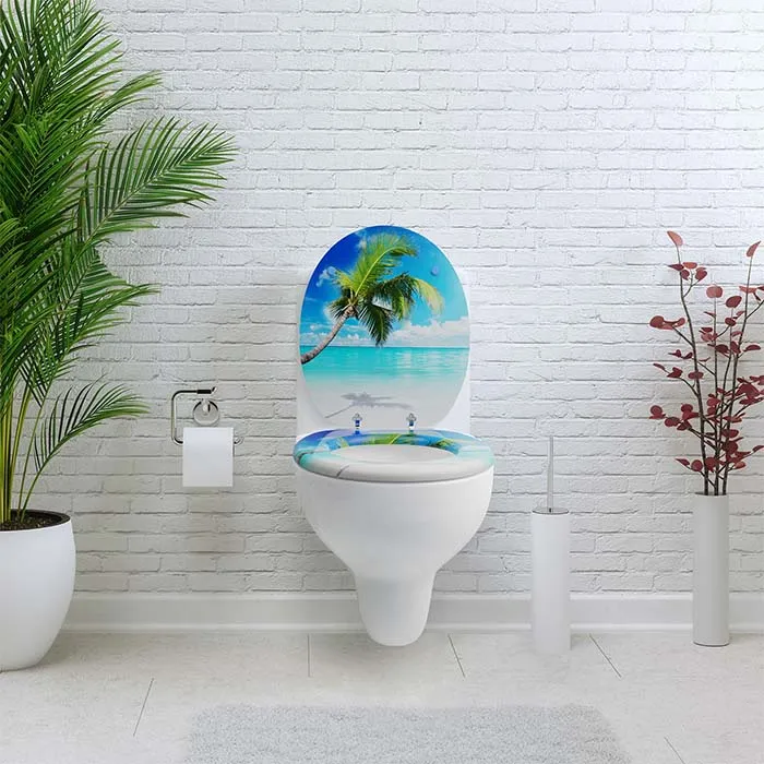 WC Sitz "Palm" mit kleinen Schönheitsfehlern
