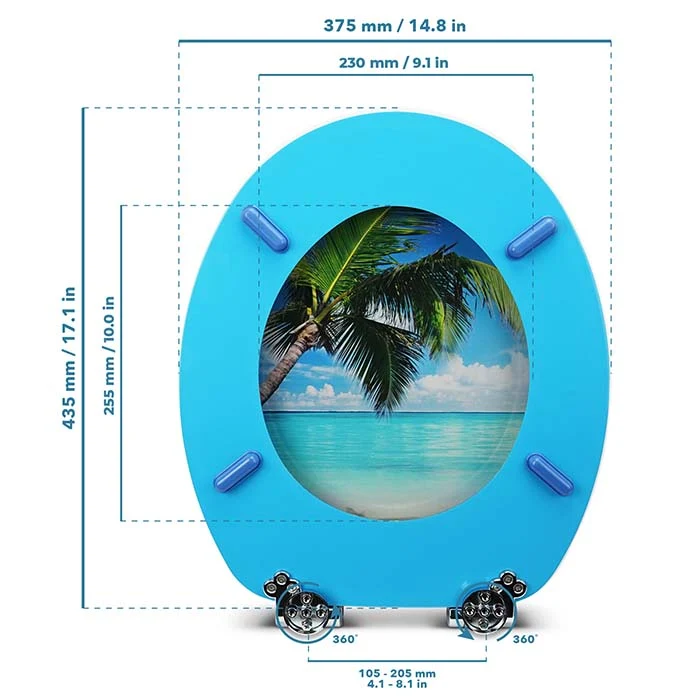WC Sitz "Palm" mit kleinen Schönheitsfehlern