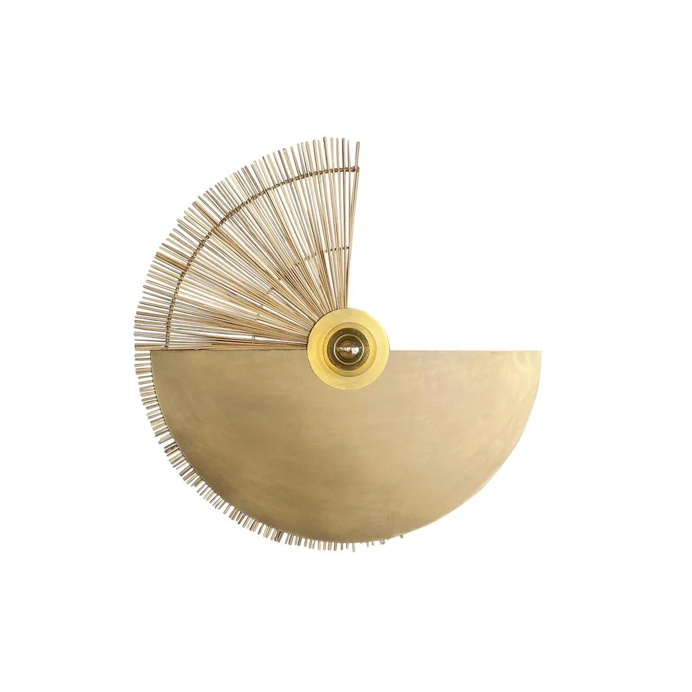 Applique Murale Design Home Decor Doré Fer Fibre (61 x 8 x 61 cm) pour peinture à l'huile