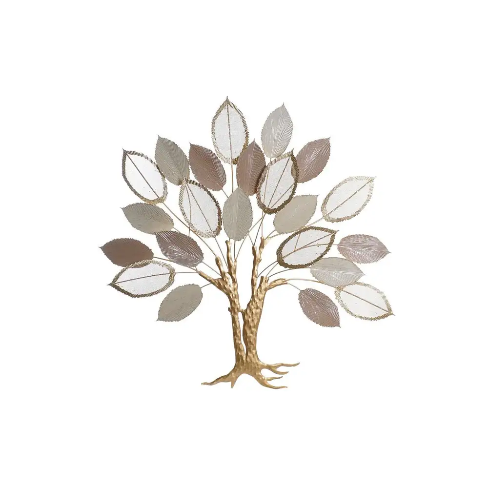 Décoration Murale Design Arbre Doré et Écru (100 x 6,4 x 97,8 cm) pour finitions précises