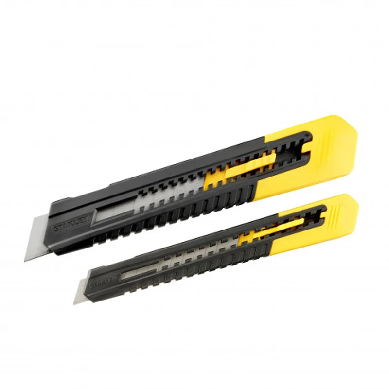 Robuste et Durable Lot de 2 cutters 9 et 18 mm sm - STANLEY - STHT10202-0